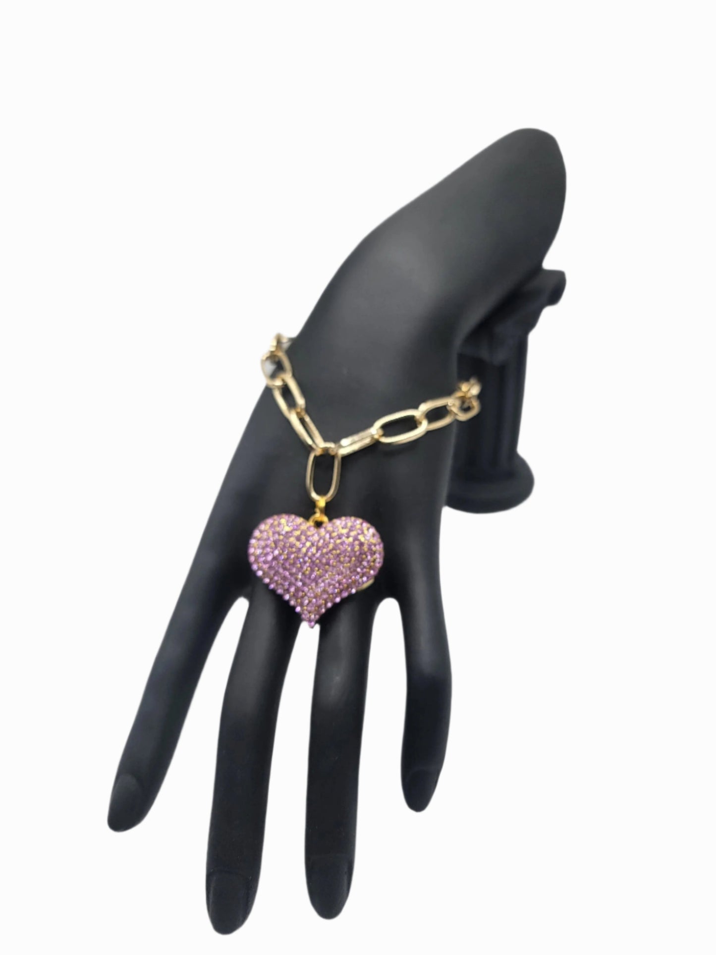 Paperclip Heart Bracelet