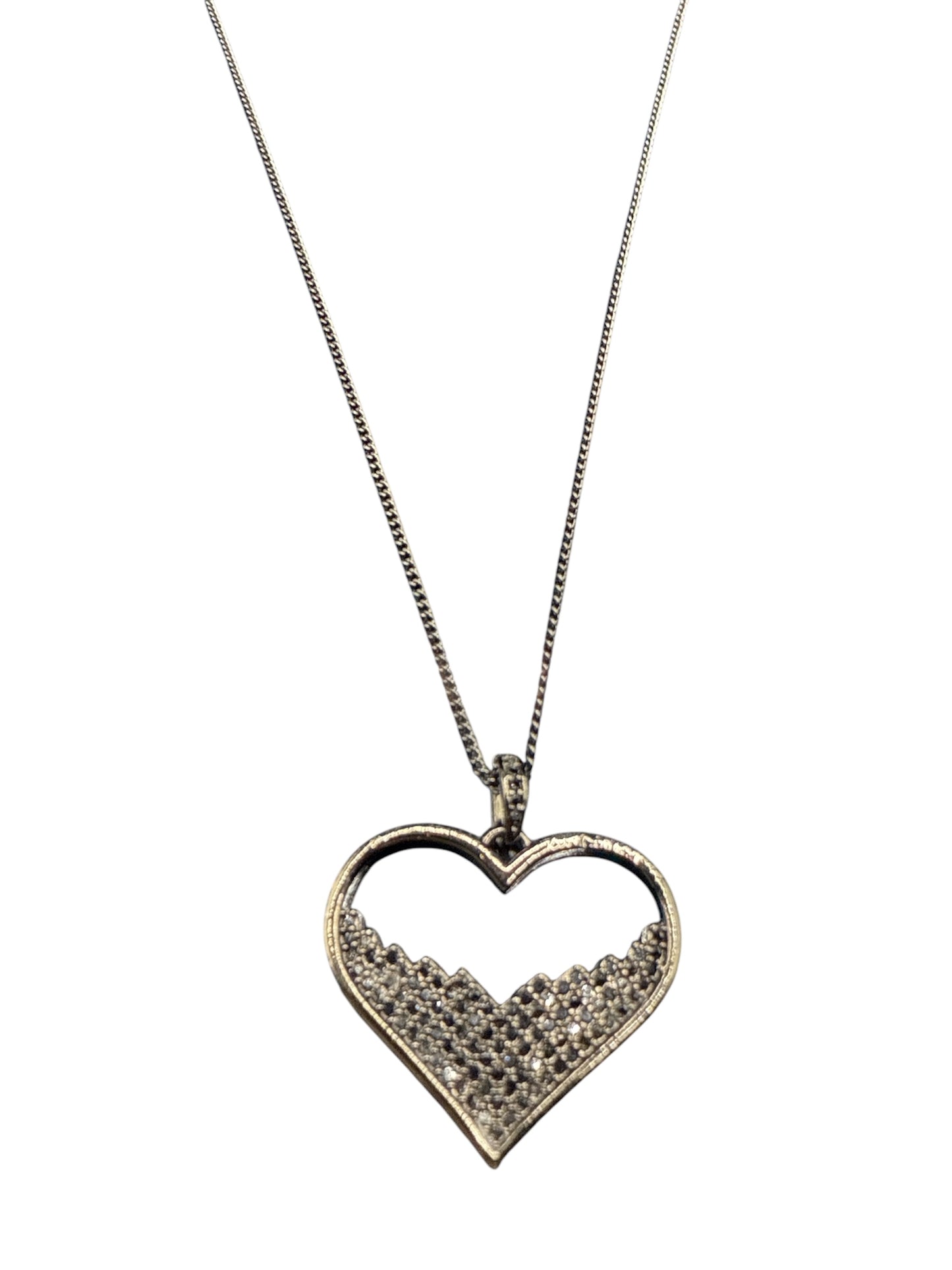 Eternal Heart Pave Necklace