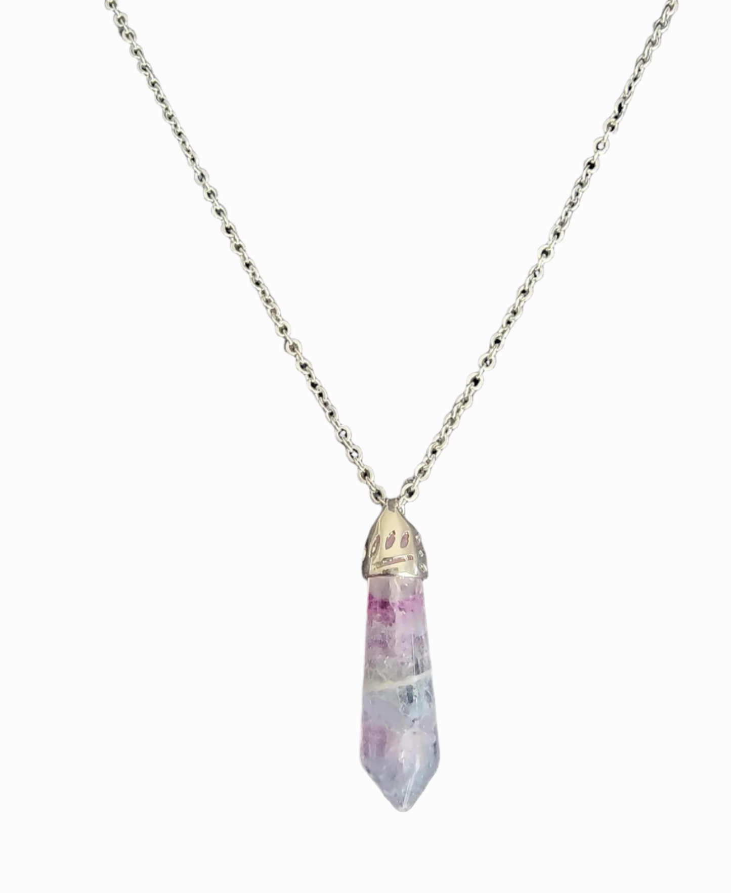 Fluorite Bullet Necklace